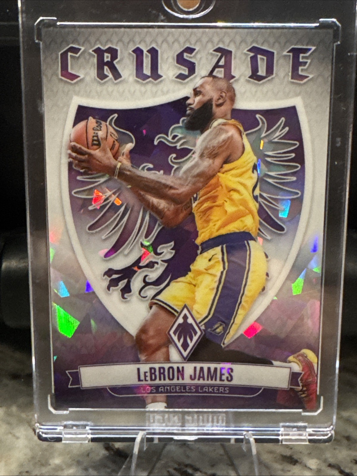 2023-24 Panini Phoenix - Crusade LeBron James #9 White Ice Phoenix /125