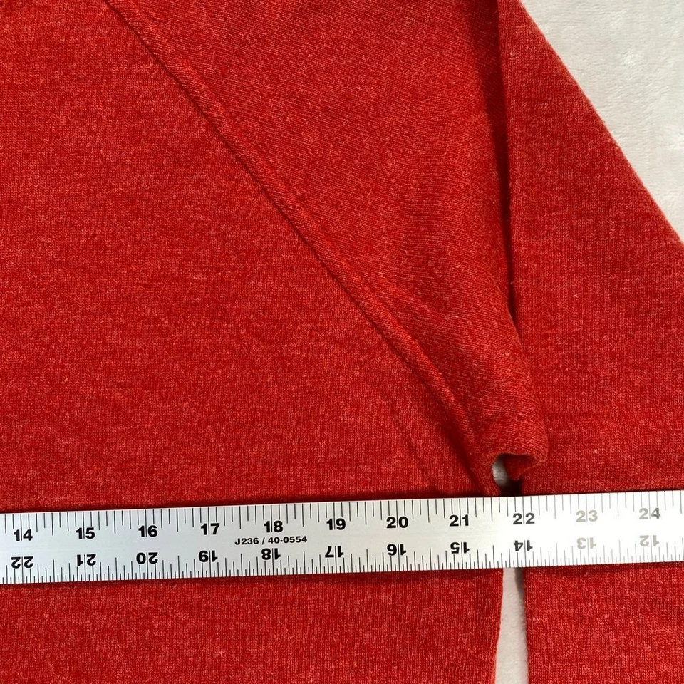 Boggi Milano Red Pure Wool Half Zip Pullover Sweater Luxury Italian Menswear L - Image 2 of 4