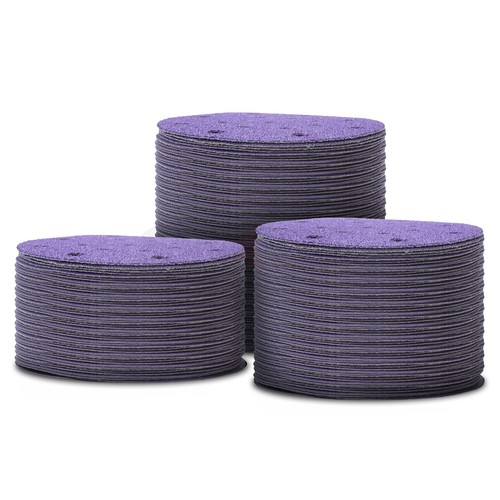 Almohadillas de discos de lijado para lijadora orbital gancho y bucle circular - 125 mm 5" 150 mm 6" - Imagen 21 de 38