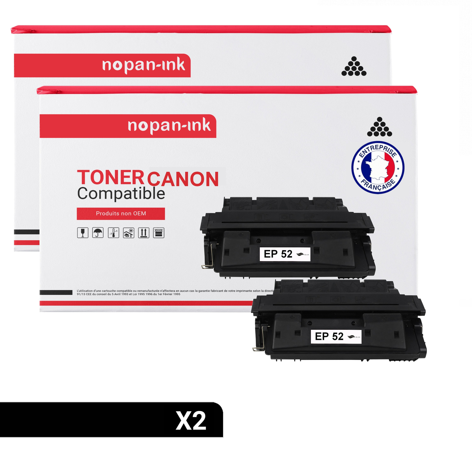 Toner EP52 C4127X noir compatible Canon pour effacer les lignes blanches