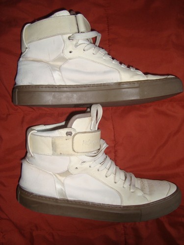 Yves Saint Laurent weiße Herren Leder High Top Turnschuhe Größe 41 - Bild 9 von 12