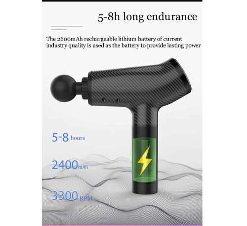 LCD Screen Sports Muscle Vibration Relaxing Tissue Percussion Massage Gun 6 head - Picture 11 of 29