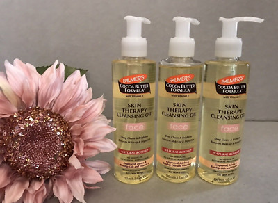 3-Pack Palmer's Skin Therapy Cleansing Oil for Face Cocoa Butter Formula 6.5 Oz