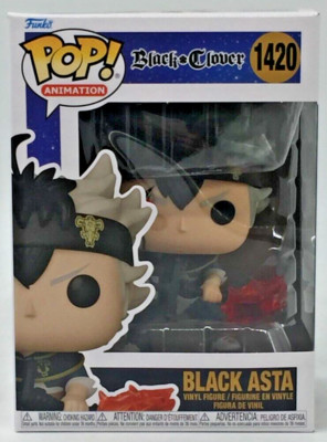 Funko Pop! Animation Black Clover Black Asta #1420 With Pop Protector