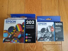 2027 GENUINE SET EPSON 202XL / 202 INK EXPRESSION XP-5100 WORKFORCE WF-2860 NEW