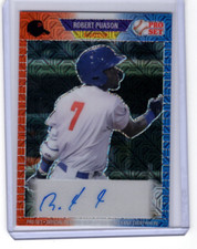 ROBERT PUASON 2021 LEAF PRO SET METAL BASEBALL ROOKIE AUTO /3