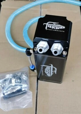 TURBO PERFORMANCE Serbatoio NERO UNIVERSALE recupero olio vapori oil catch FIAT ABARTH