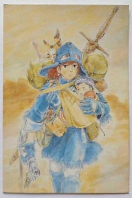 Nausicaa of the valley of the wind vintage post card 1986 animage ...