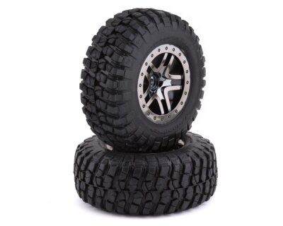Traxxas BFGoodrich KM2 Reifen S1 auf Felge schwarz chrome TRX6873T Slash 4x4, ..
