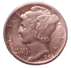 1940-P Mecury Dime 10c 90% Silver Coin Choice AU  #MD-40