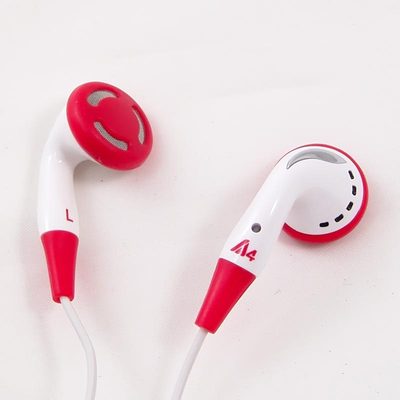 New A4Tech iComfortFit Stereo Earphone, Red, 3.5mm Plug, Light Weight, Soft