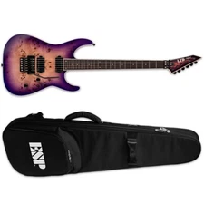 ESP LTD M-1000 Burled Poplar Purple Natural Burst Electric Guitar + ESP Gig Bag