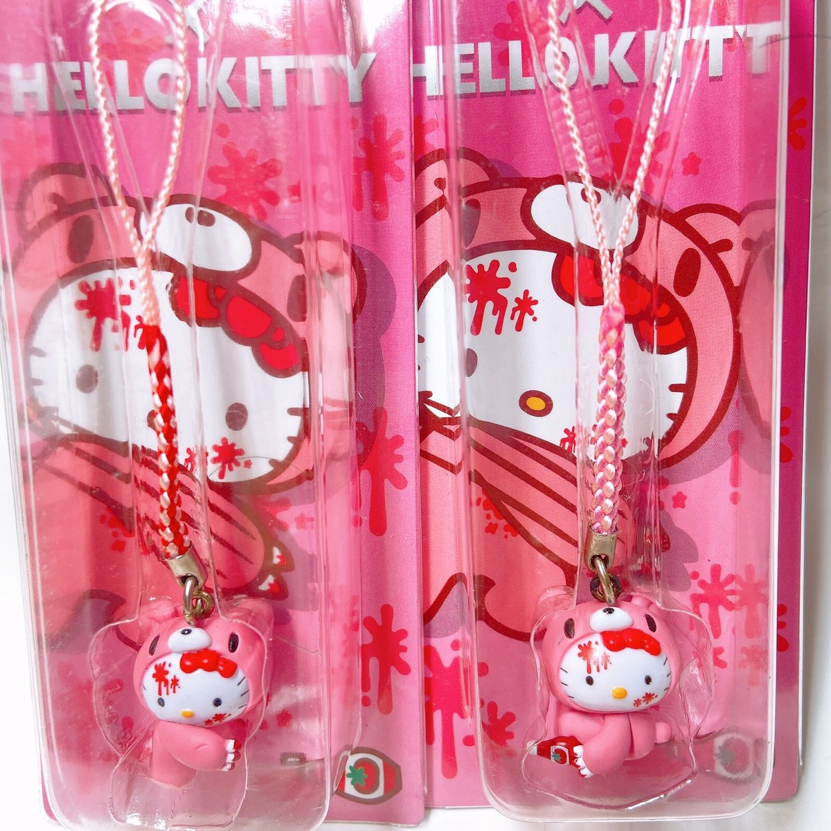 Gloomy Bear × Hello Kitty 2009 Keychain Set Sanrio Chax Gotochi
