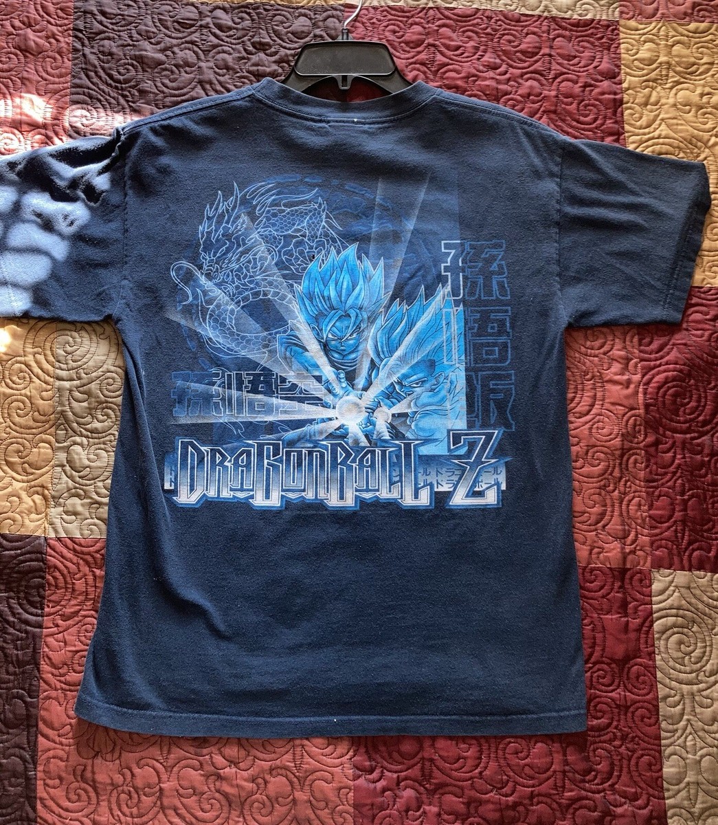 Vtg. 2002 Dragon Ball Z Glitter Shirt Goku Super Saiyan