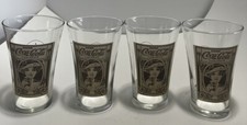 Coca-Cola 16oz Flair Drinking Glass Set of 4 From The Archives by Libbey