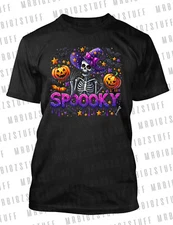 Spooky Halloween Skull & Bones Graphic Tee Shirt Pro Club Shaka RTP T #4