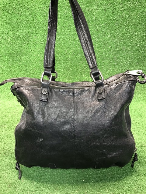 JOELLE HAWKINS Gold/Taupe/Gray Metallic Leather Chain Shoulder Evening