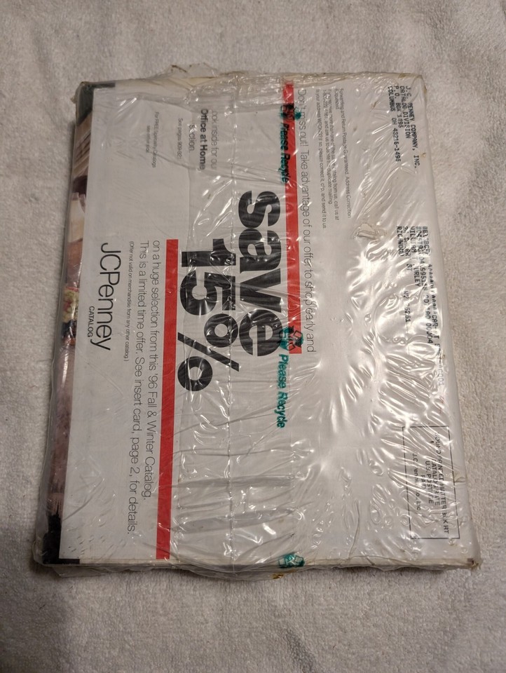 1996 Fall & Winter JCPenney Catalog Still Wrapped In Plastic eBay
