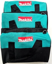 3) Makita 14"x 9" x 11 Tool Bags/Case 8 Pockets Fr 18V Drill, Saw 18 Volt  Strap