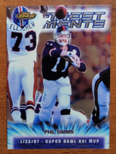 PHIL SIMMS 2000 Topps JUMBO Finest insert FINEST MOMENTS #2 of 7