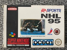 Thumbnail of ebay&reg; auction 133864298148 | NHL 95 SNES. EA Sports Presents NHL 95 für Super Nintendo. UK PAL, sehr selten