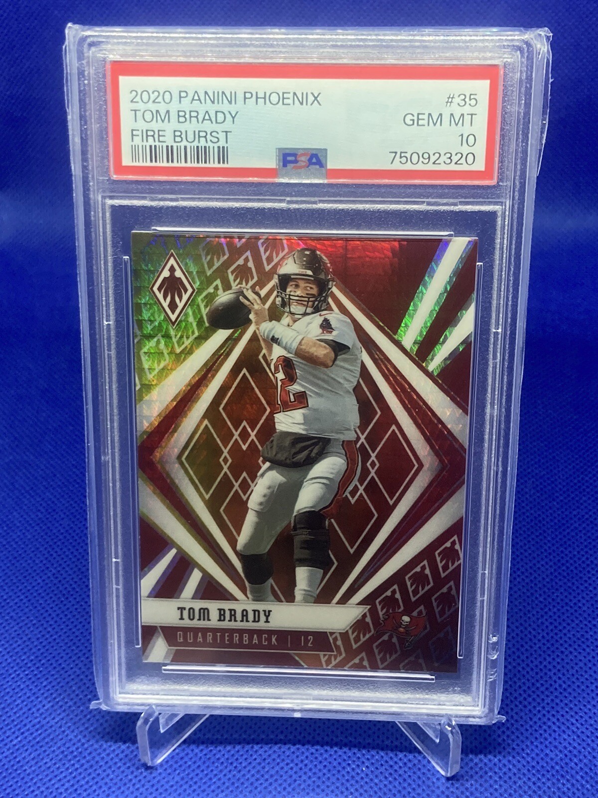 2020 Tom Brady PERFECT PSA 10 GEM MINT Phoenix Fire Burst #35 BEST QB EVER! 🔥🐐
