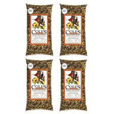 Cole's Blazing Hot Blend Bird Seed for Outdoor Bird Feeders, 10lbs, Pack of 4
