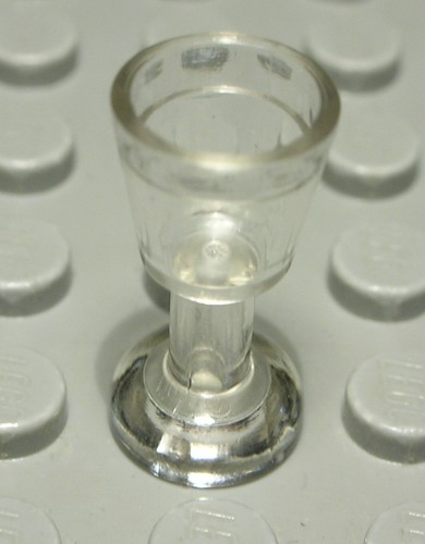 Lego Figur Zubehör Wein Kelch Glas Transparent 2 Stück - 第 1/1 張圖片