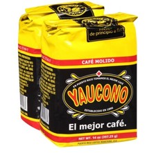 Cafe Yaucono Ground Coffee Puerto Rico 2 Pack of 14oz 