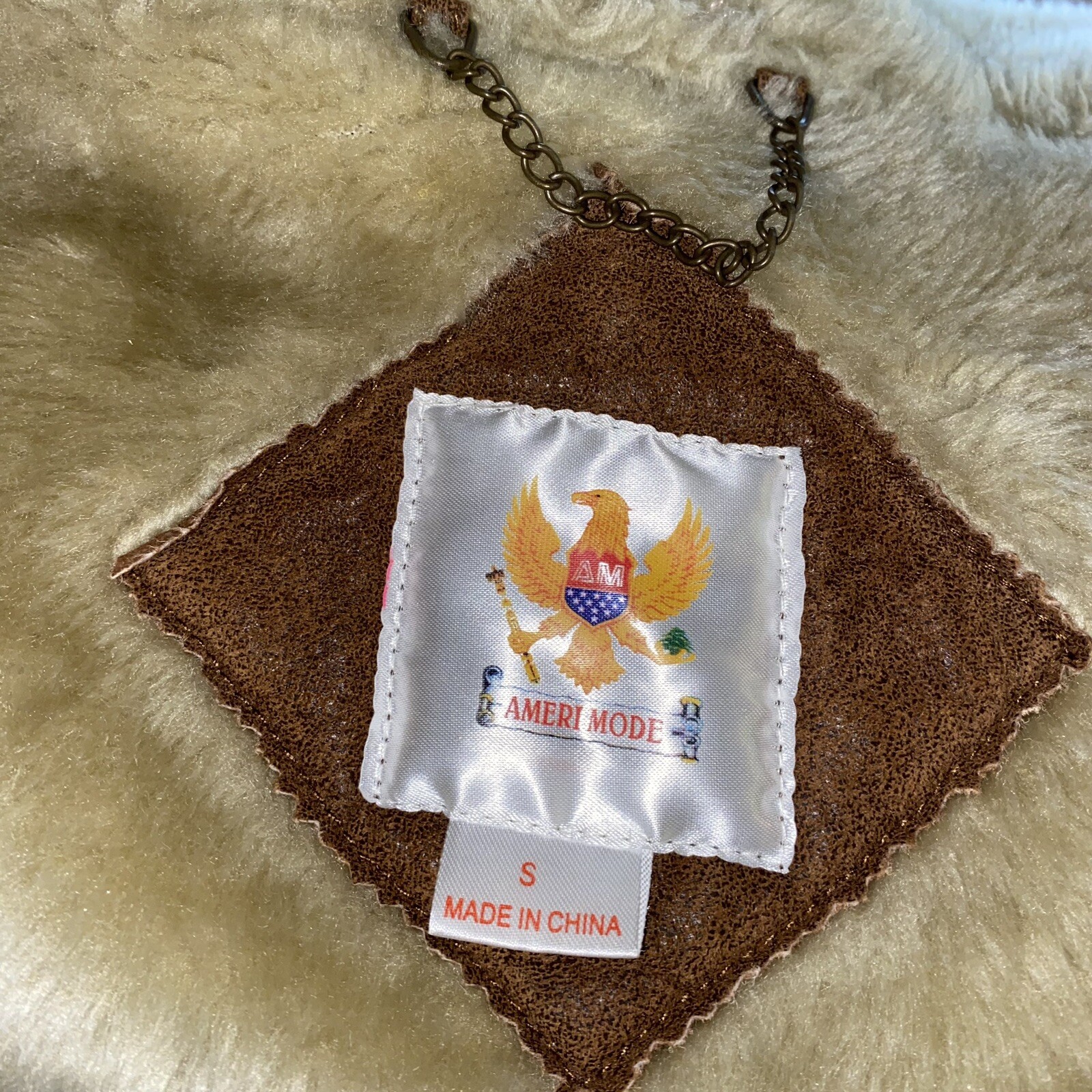 Ameri Mode Womens Leather Jacket Size Small Brown… - image 15