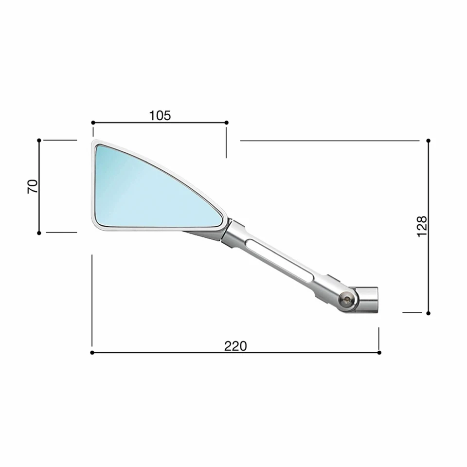 Miroir RIZOMA Tomok Droite Triangulaire pour Vespa Granturismo Gt L 200 2003 - Photo 2/4