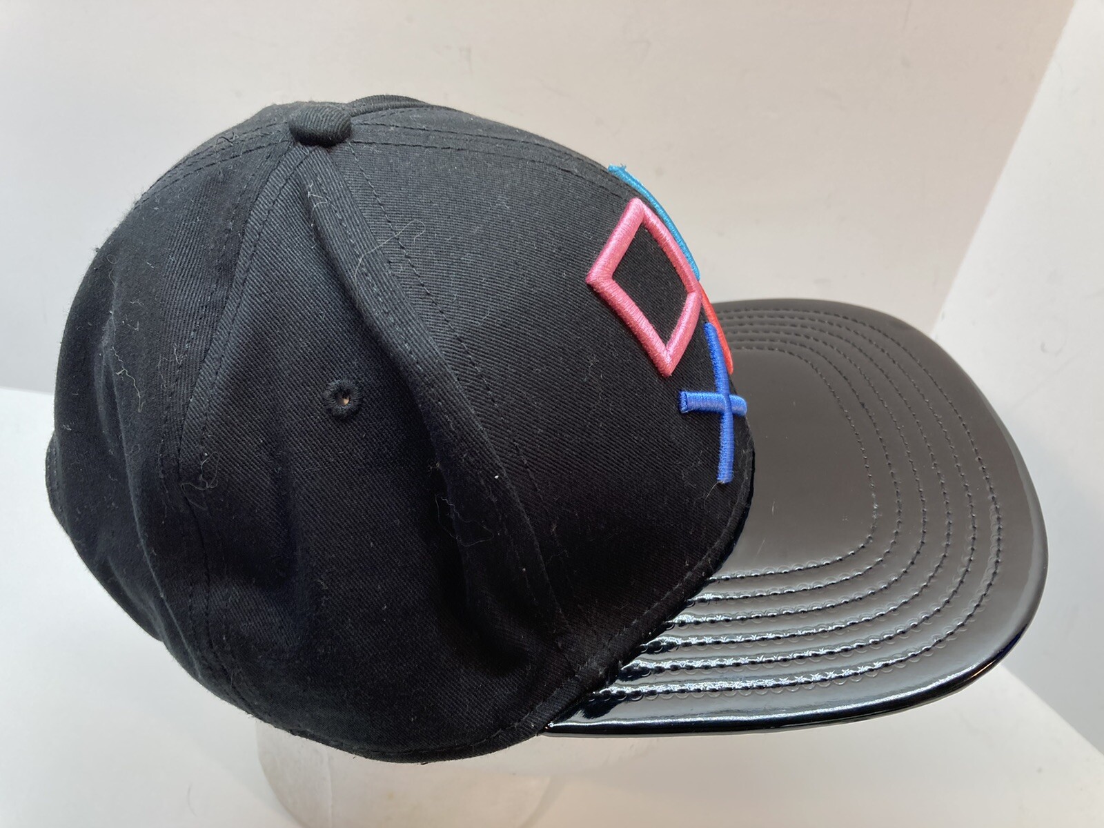 PlayStation Adjustable SNAPBACK HAT Black Shiny F… - image 4