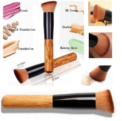 Flüssiger Foundation Puder Kontur Bronzer Highlight abgewinkelt Make-up Pinsel Werkzeug