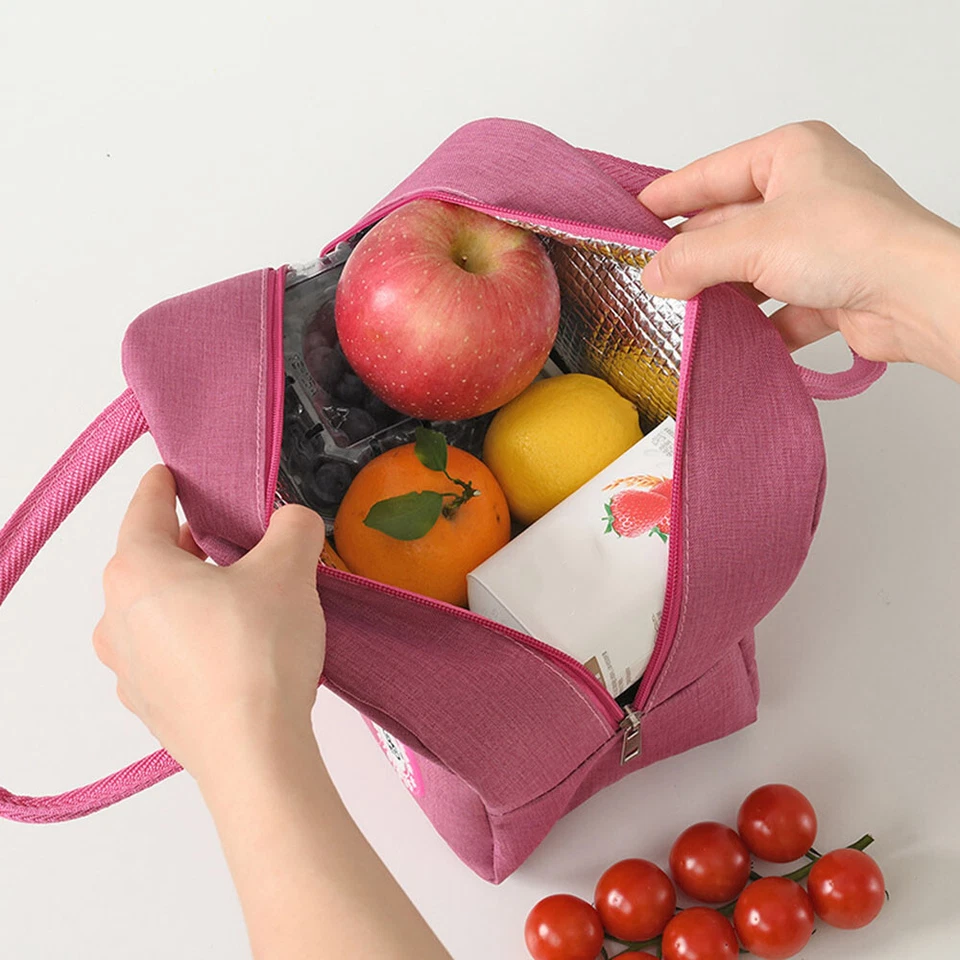 Bolsa de almoço portátil isolada EUA Bento Box bolsa térmica para crianças adultos homens mulheres - Imagem 4 de 4