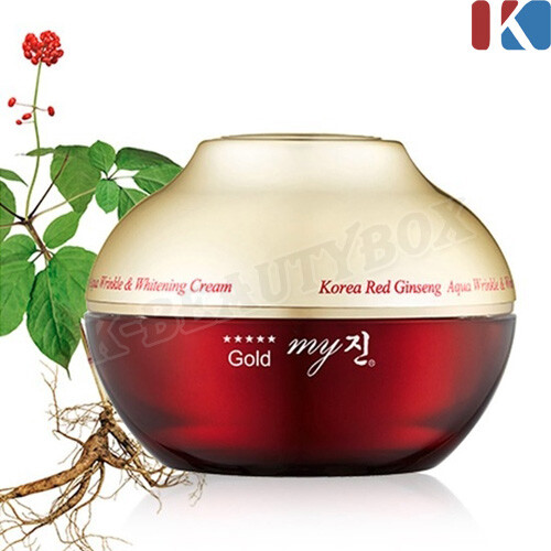 MYJIN GOLD Red Ginseng Aqua Wrinkle & Whitening Cream 50ml Anti