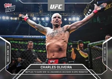 2024 TOPPS NOW UFC CARD CHARLES OLIVEIRA #32 WIN VIA UNANIMOUS DECISION REMATCH