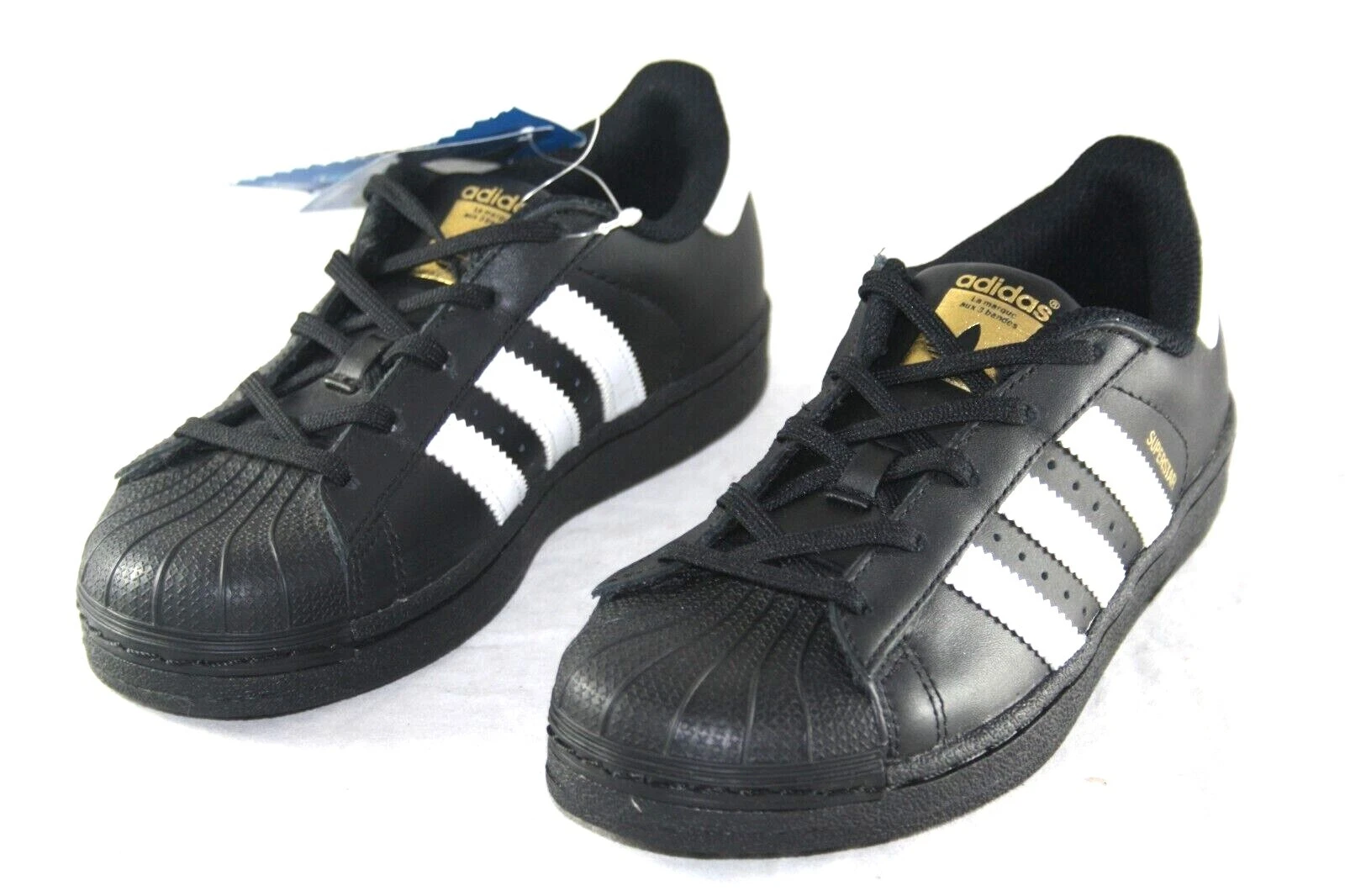 Scarpe bambino ADIDAS SUPERSTAR C ORIGINALS CASUAL BA8379 nero bianco