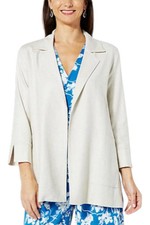 Everyday Jones Stretch Linen Blazer Ivory