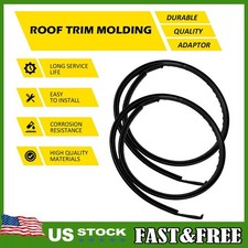2pcs Roof Drip Molding Trim Left Right Side For 2003-2008 Toyota Corolla Sedan
