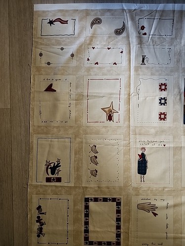 VTG Quilt Labels By Sandy Gervais 28 Fabric Labels 6" x 5.5" & 2.5" x 5" Beige - Picture 5 of 12