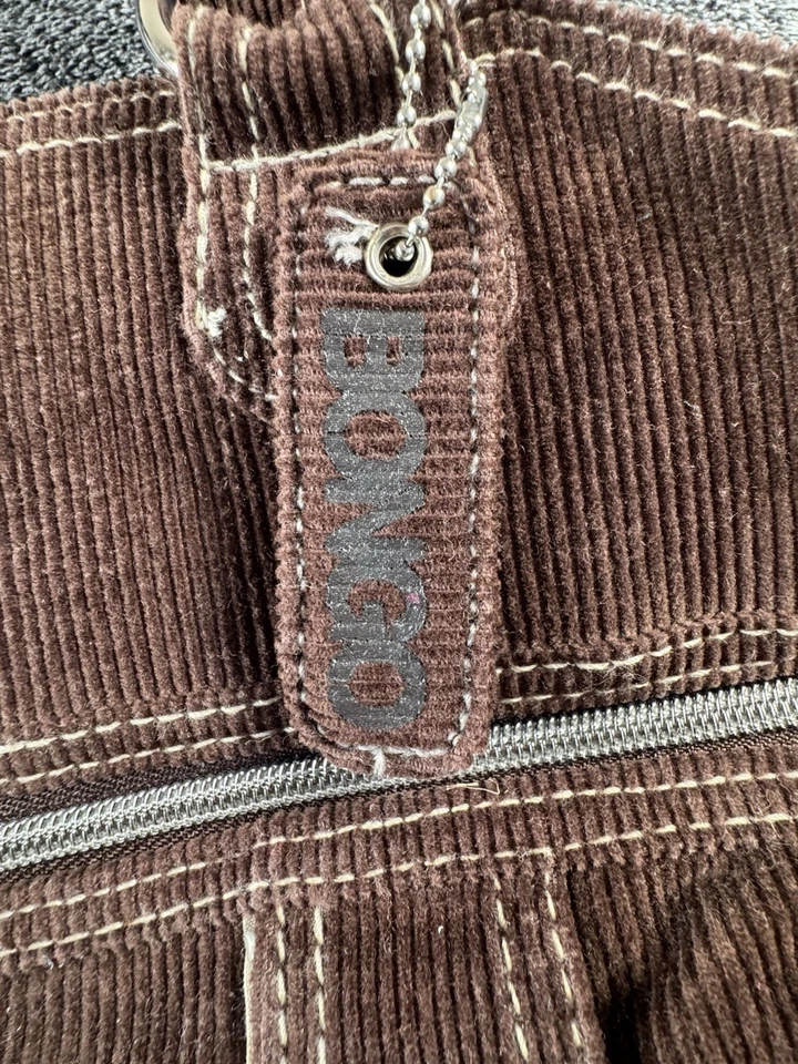 Bolso de Hombro Bongo Marrón Pana - Estilo Retro Años 2000 Y2K  Foto 3 de 4