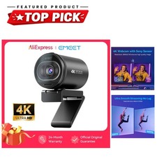 EMEET S600 4K Webcam with Autofocus, 1080P 60FPS USB Camera for Streaming,
