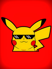 Anime Pok mon Pikachu 5" High Quality Vinyl Peeker Sticker