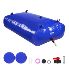 VEVOR Portable Water Storage Bladder 142.7 Gal 1000D PVC Collapsible Water Tank