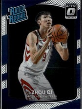 Zhou Qi 2017-18 Donruss Optic Houston Rockets Rookie