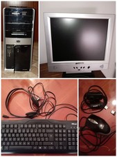 Computer pc fisso desktop HP completo tutto accessoriato postazione call center