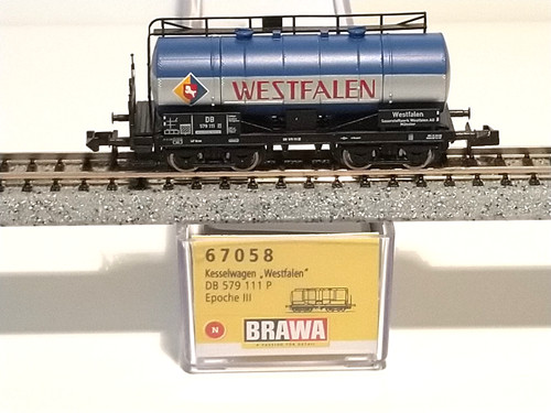 VAGÓN CISTERNA 4 EJES "WESTFALEN" DB ÉPOCA III BRAWA 67058 (D562) | Zustand: Nuevo