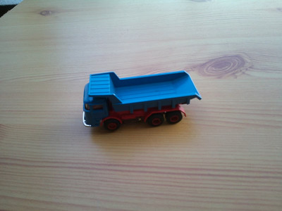 Faller AMS 5783 Kipper Lkw Zinkbetriebe Büssing rot/blau