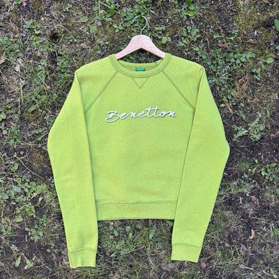 United Colors of Benetton Damen Logo Pullover Grün (S)
