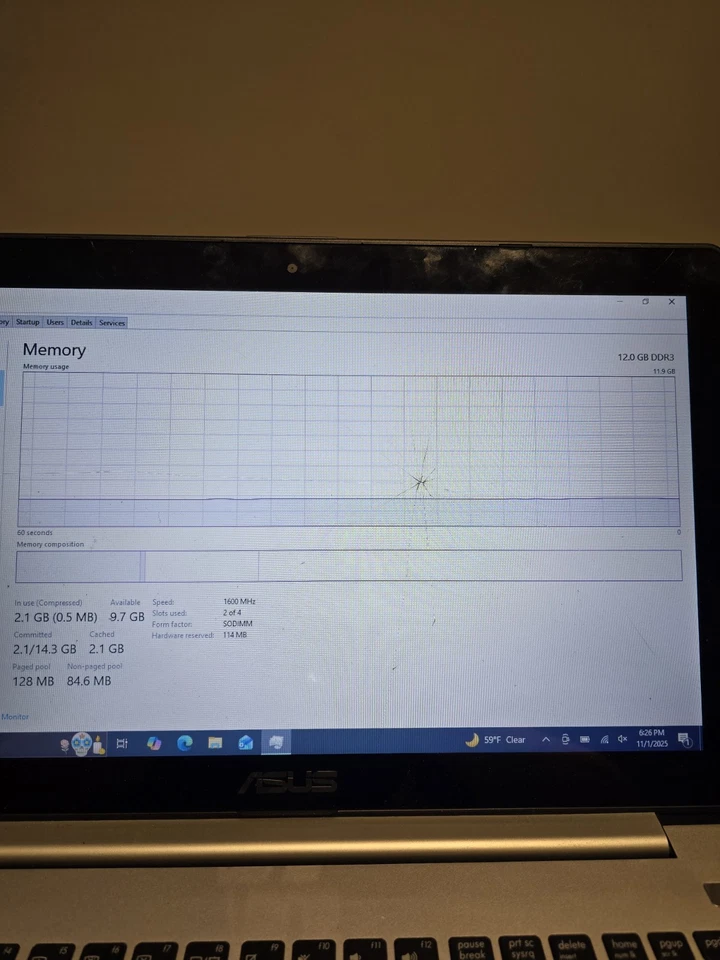 Computadora portátil Asus V500C 12gb i3 3217U 1.8ghz 256gb SSD LEER DESCRIPCIÓN Foto 4 de 4